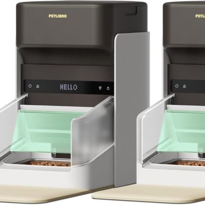 PETLIBRO RFID Multiple Cats Feeder 2 Packs, Tag Activated Exclusive Meals, 5G&2.4G Wi-Fi Auto Food Dispenser for Pets with Different Diets and Stop Food Stealing