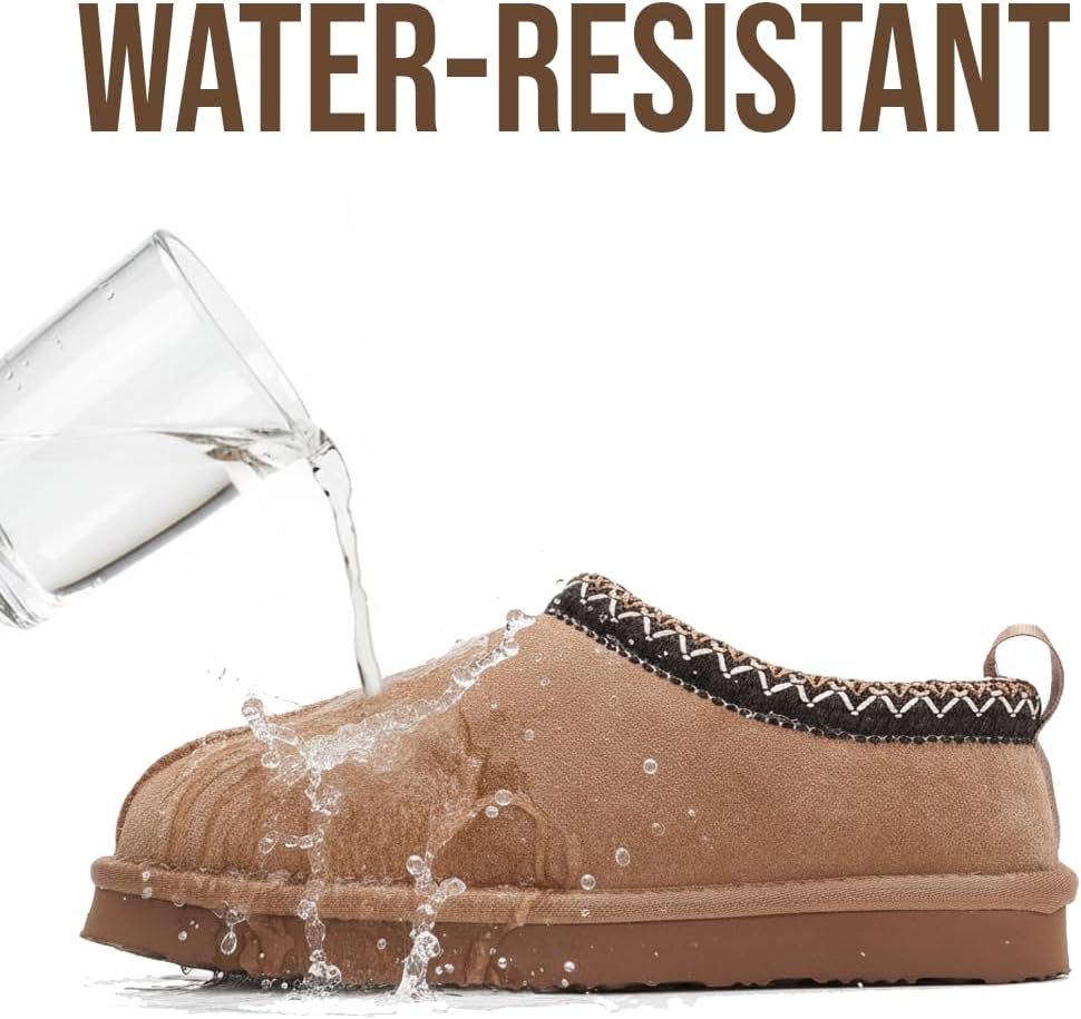 Project Cloud 100% Genuine Leather Womens Slippers with Genuine Australian Shearling Fur Lining Slippers for Women - Non-Slip EVA with Memory Foam Fuzzy Slippers Women Footwear (Nerita) - Image 2