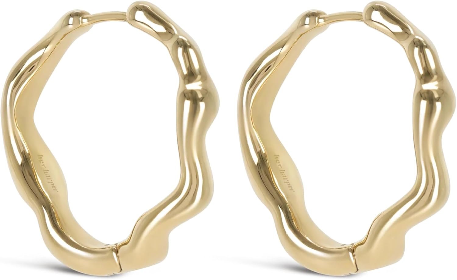 Hey Harper Hoop Earrings For Women Trendy - Lightweight Waterproof & Sweatproof Jewerly - Image 3