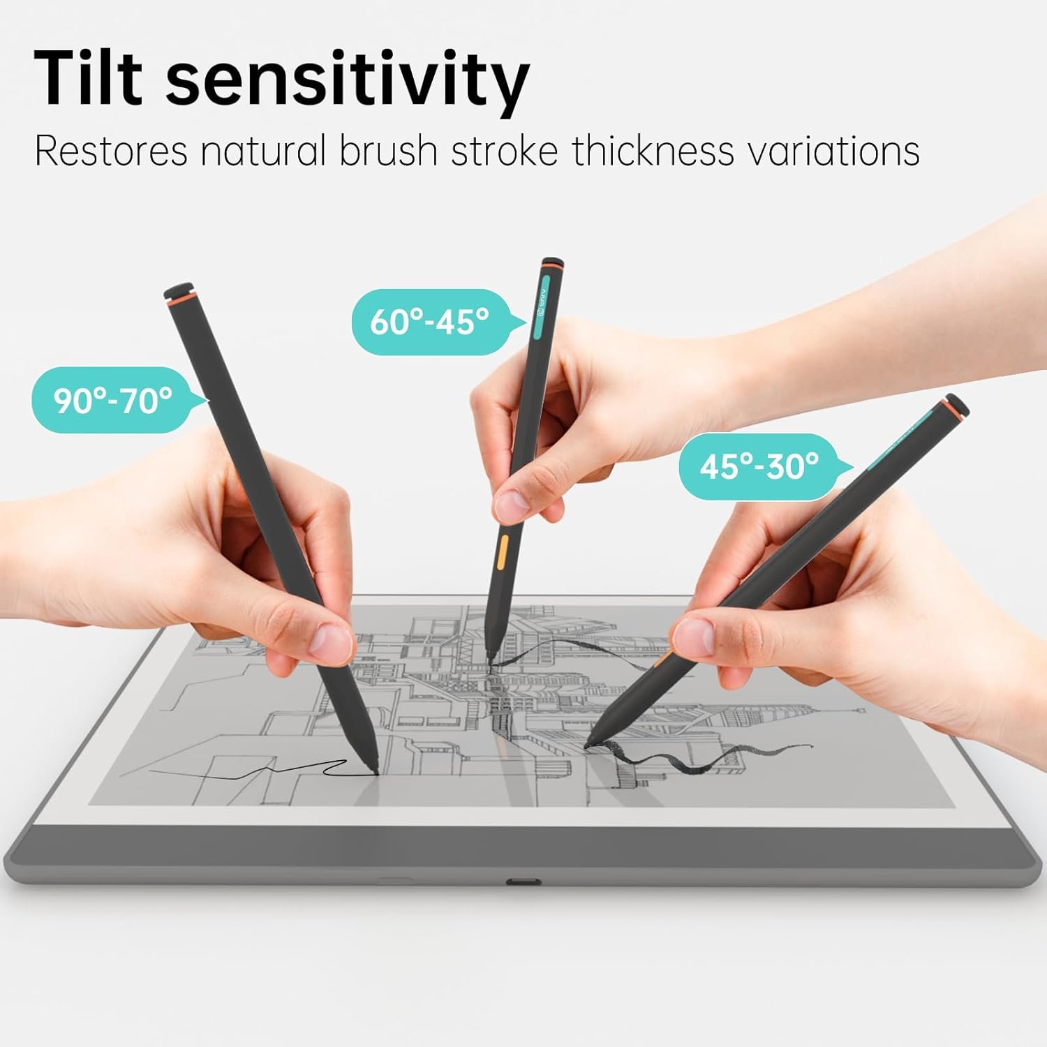 Replacement for Kindle Scribe Pen,Remarkable 2 Pen,Supports 4096 Levels of Pressure Sensitivity,Kindle Scribe Stylus with Eraser,Writing and Drawing - Image 3