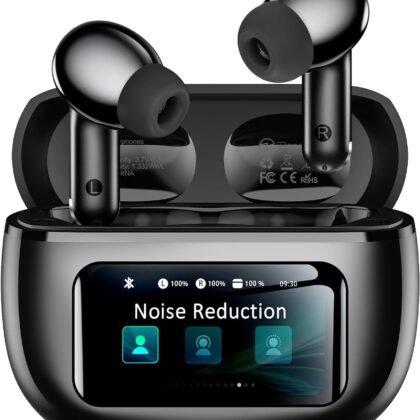 Wireless Earbuds, Ear Buds Active Noise Cancelling with Charging Case, 6.0 Bluetooth Earbuds with AI Clear Calls, 40H Playtime for Sports & Working, Stereo Sound Headphones for iPhone/Android/iPad