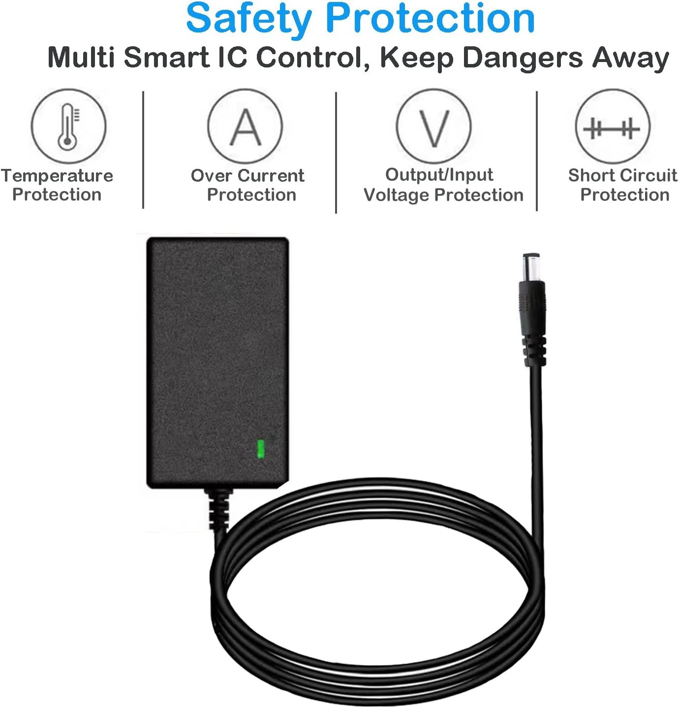 12V Battery Charger for Razor PowerCore E90 E95, Electric Scooter Black Label E90, MX125 Dirt Bike, MX125 Dirt Rocket Battery Power Supply - Image 2
