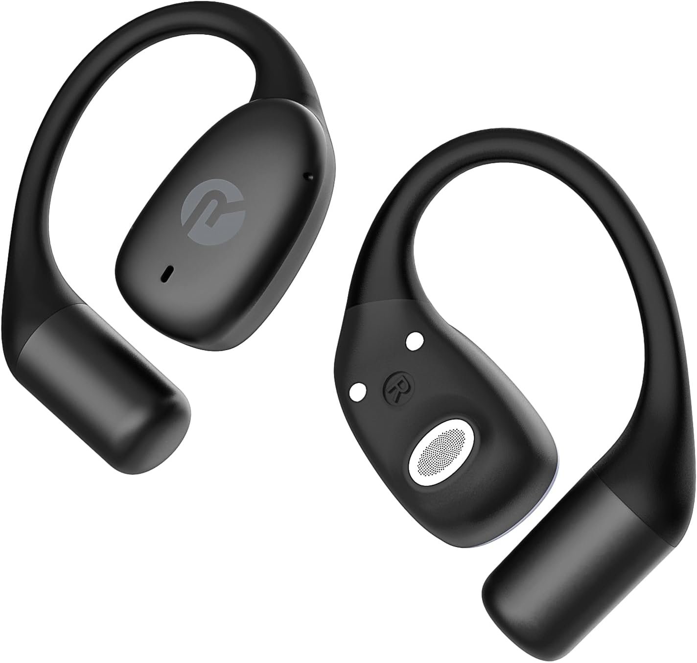 Raycon Essential Open Earbuds – True Wireless Open Ear Bluetooth 6.0 Headphones, Ultra-Lightweight, Comfort Hook Design, IPX4 Water Resistant, 36 Hours of Battery Life (Black)