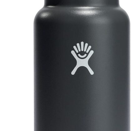 Hydro Flask Water Bottle - Insulated Stainless Steel - Wide Mouth Flex Lid, Non Spill, Leakproof and Refillable in 32 Oz Stone Gray