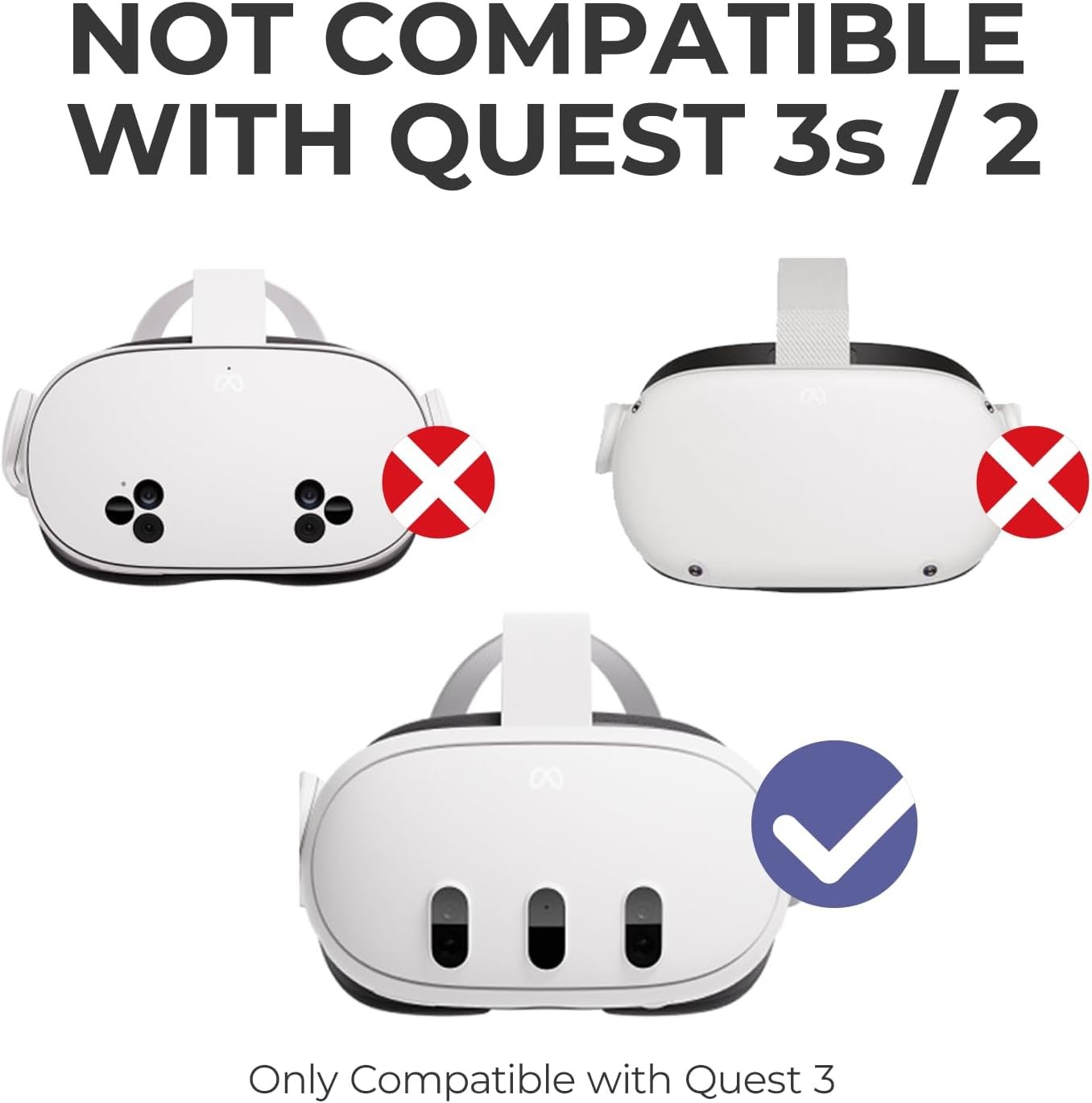 DESTEK Cooling Face Pad Facial Interface for Meta Quest 3, NOT Compatible with Meta Quest 3S,Includes Two Replacement Ice Silk & Cool Ice Gel Face Cushions - Image 2