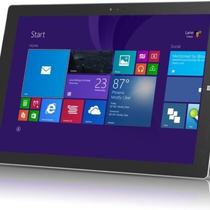 Microsoft Surface Pro 3 Tablet (1631) Silver - 256GB, 12in, Windows 8, Intel Core i5 - Renewed