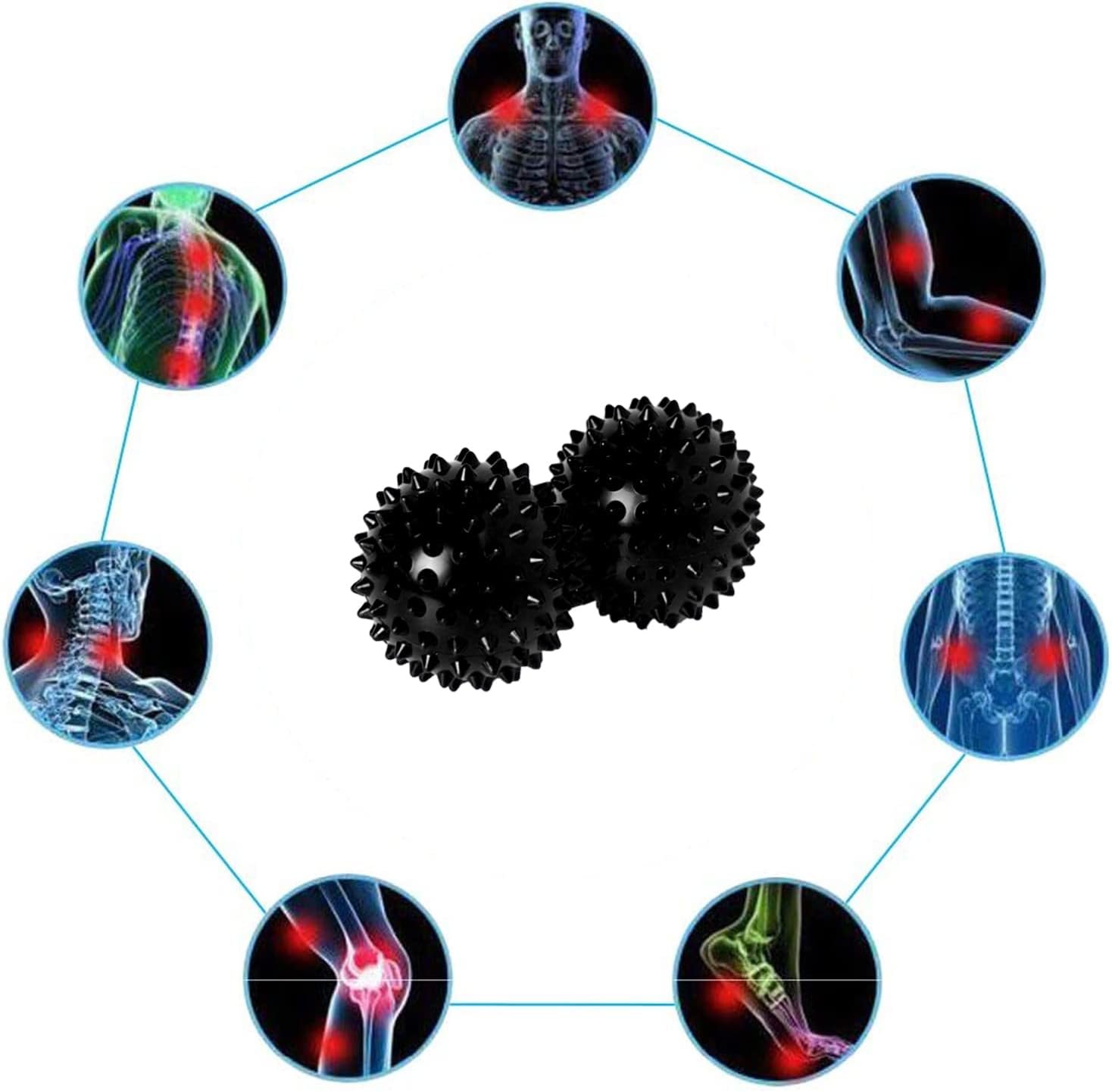 Wobble Cushion, Balance Disc, Wiggle Seat, Balance Pads for Physical Therapy, Stability Disc, Wobble Board for Dogs, Office, Sensory Kids, Classroom with Spiky Massage Ball - Image 3