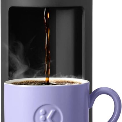 Keurig K-Mini Mate Single Serve Coffee Maker – Ultra-Compact 4” Width, Travel Mug Friendly, Ideal Holiday Gift for Small Spaces, Black
