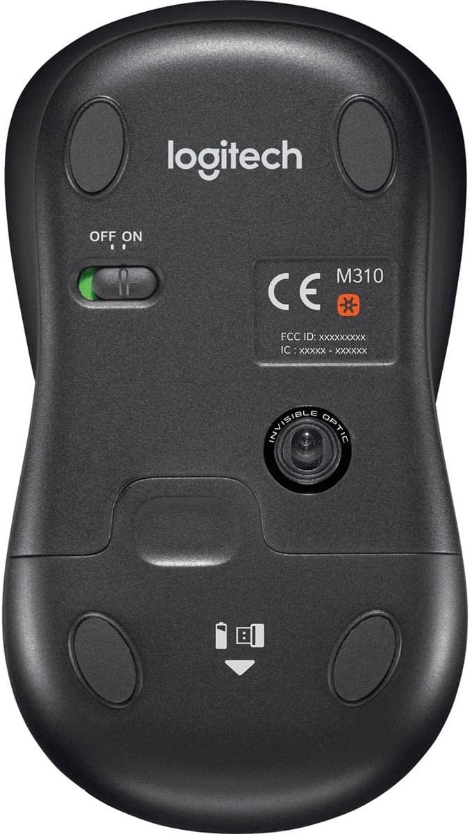 Logitech Wireless Mouse M310 (Black) (Renewed) - Image 4