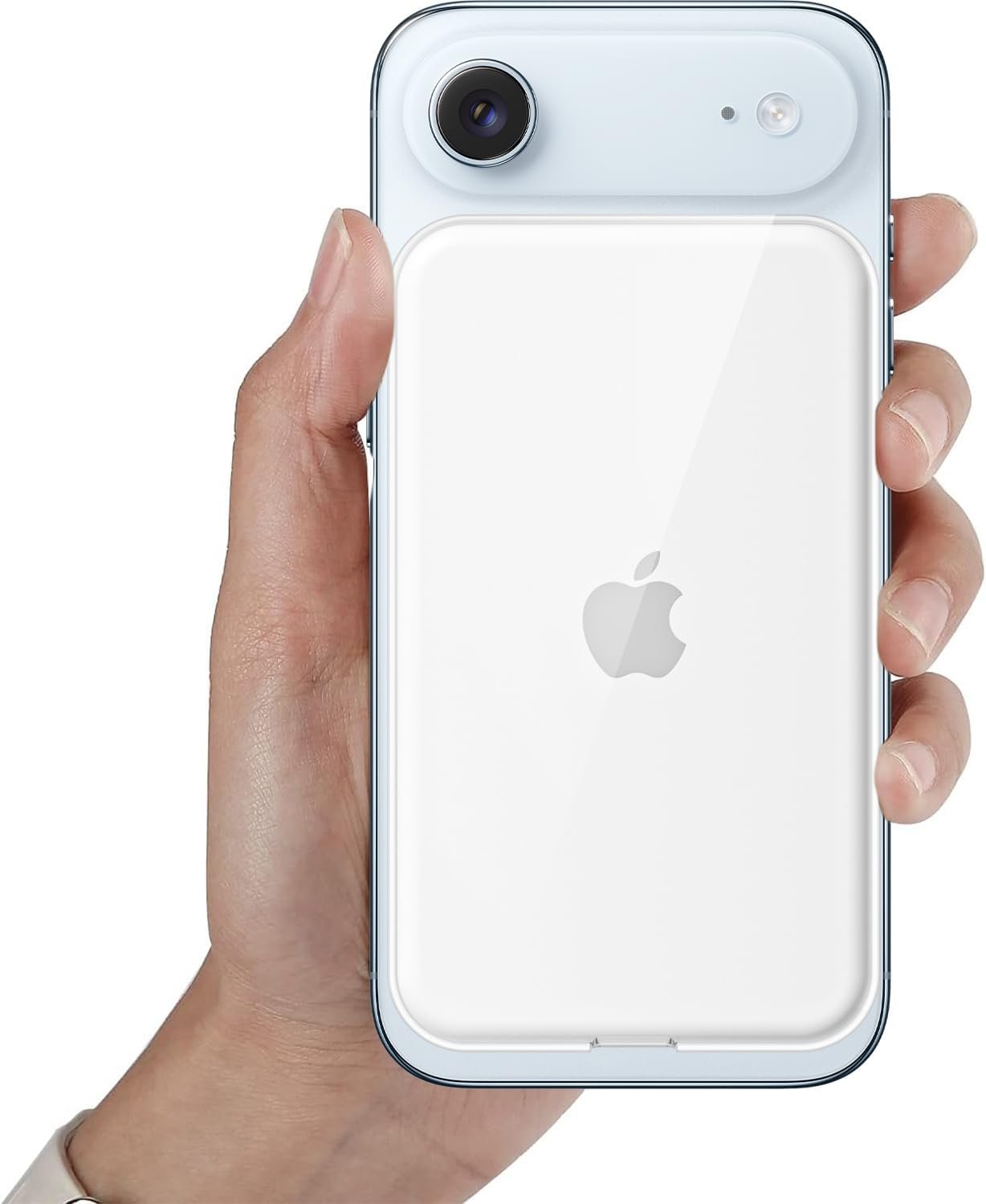 oakxco Silicone Case Compatible with iPhone Air Magsafe Battery Pack, Ultra Thin Slim Cover for 17 Air Battery Pack, TPU Rubber Scratch & Shatter Resistant Cover, Crystal Clear - Image 8