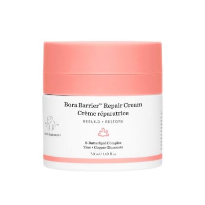 Drunk Elephant Bora Barrier Repair Cream - 50 ml/1.69 fl oz - Ultra-Rich Moisturizer - Clean Clinical Skincare - Cruelty-Free - Dermatologist-Tested - Free of Essential Oils, Silicones, and Fragrance
