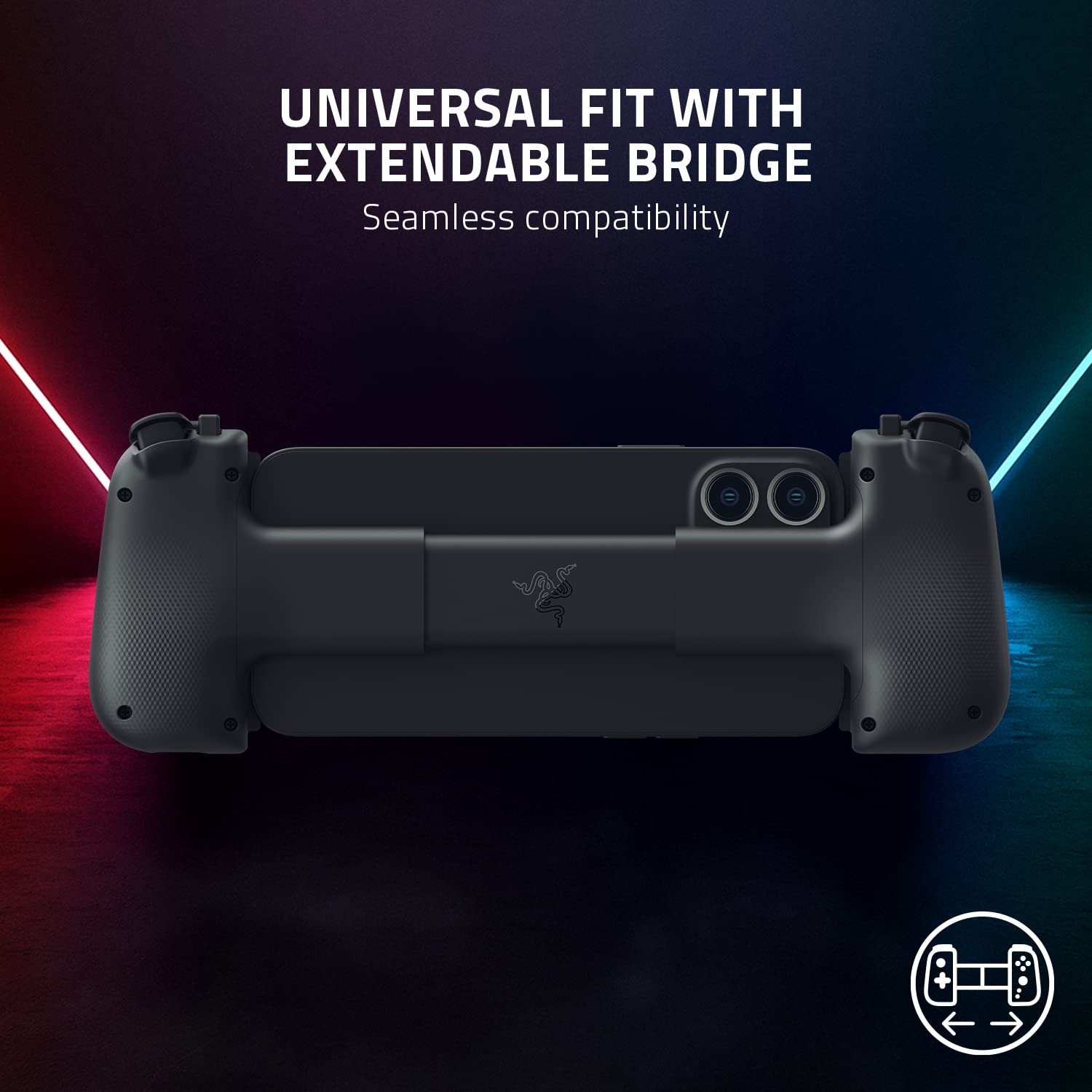 Razer Kishi V2 Mobile Gaming Controller for iPhone (Lightning): Console Quality Controls - Universal Fit w/ Extendable Bridge - Stream PC, Xbox, PlayStation Games - Customizable Triggers - Ergonomic - Image 3