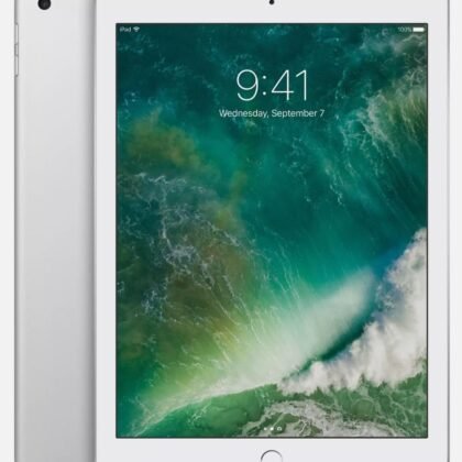 Apple iPad with WiFi, 128GB, Silver (2017 Model) (Renewed)