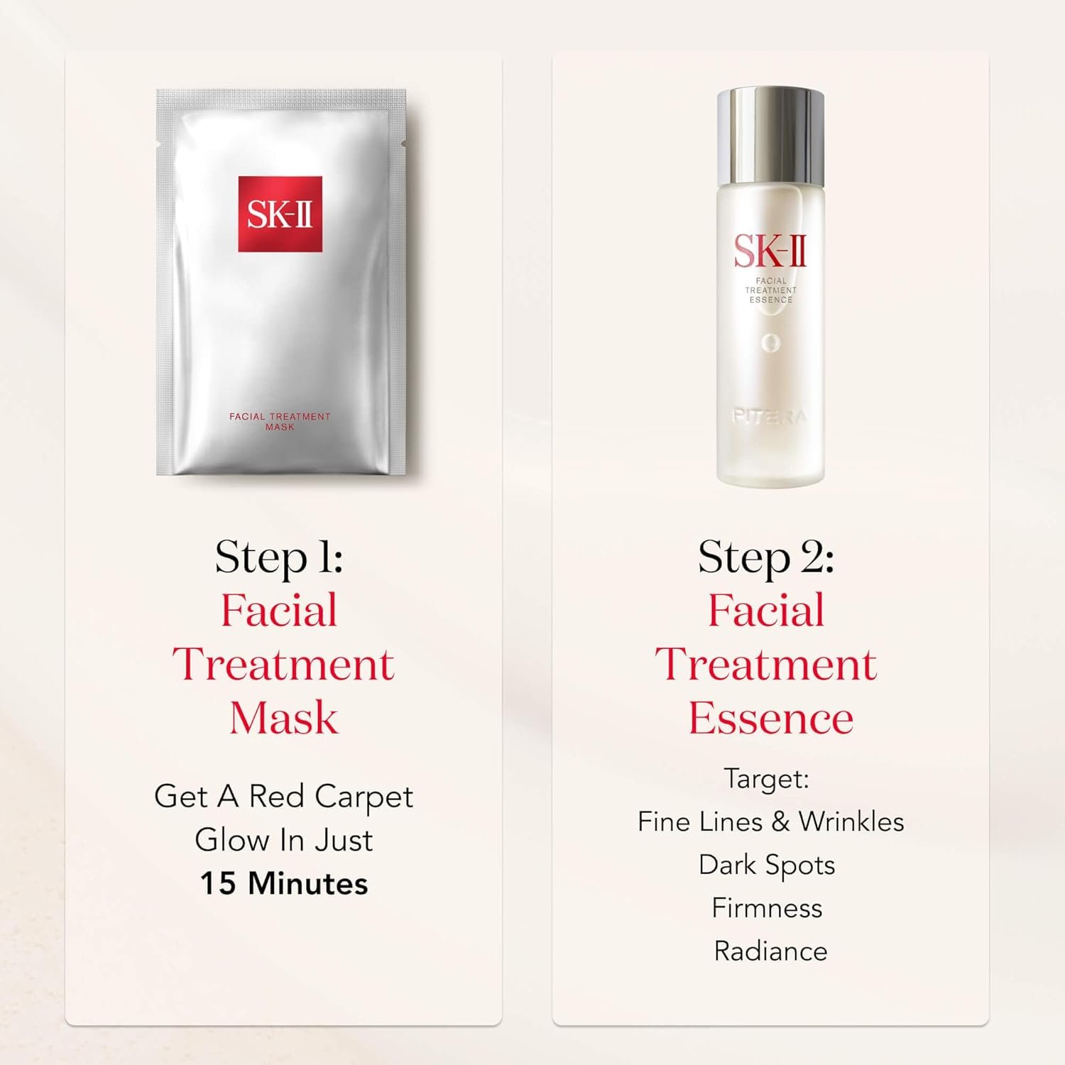 SK-II Glow Up Duo Anti-Aging Skin Care Set - Includes Facial Treatment Essence Skincare & 3 Hydrating Face Masks - Targets the Appearance of Fine Lines, Sun Spots & Dull Skin (4 Count) - Image 3