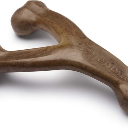 Benebone Wishbone Durable Dog Chew Toy for Aggressive Chewers, Made in USA, Giant, Real Bacon Flavor