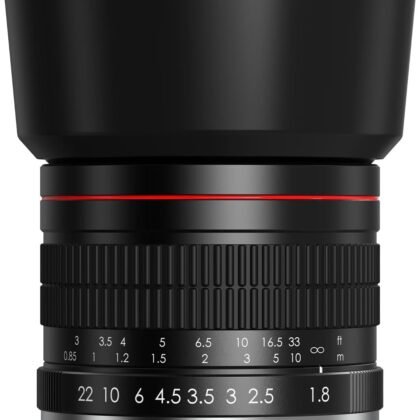 EF 85mm f1.8 Portrait Lens - MF for Canon EOS Rebel T8i/T7i/T7/T6i/T5/T3i/T3/T2i/XSi/XS/SL3/SL2/T100/90D/80D/70D/50D/5D Mark IV/6D II/7D II/1D X III II-Manual Focus DSLR Cameras Lenses(EF/EF-S Mount)