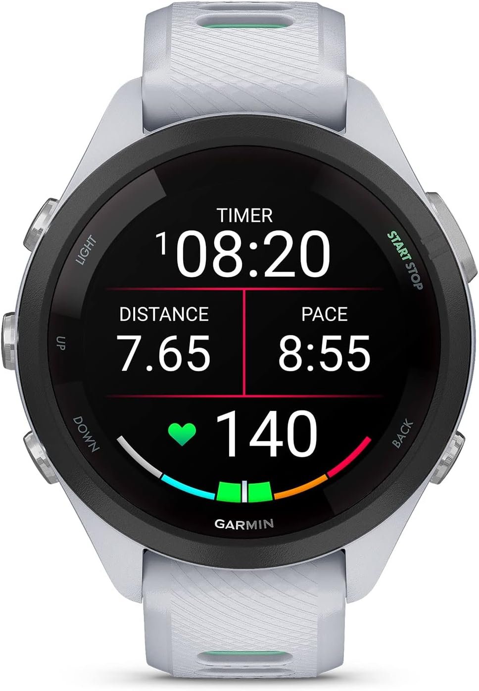 Garmin Forerunner 265S Running Smartwatch, Colorful AMOLED Display, Training Metrics and Recovery Insights, Whitestone and Neo Tropic - Image 2