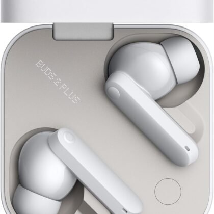CMF Buds 2 Plus 2025 New Wireless Earbuds Adaptive Noise Cancelling, Hi-Res Audio Bluetooth Headphones, 12mm Drivers for Deep Bass, 50dB ANC 61.5H Playtime, Sport Ear Buds with 6 Mics, Light Grey