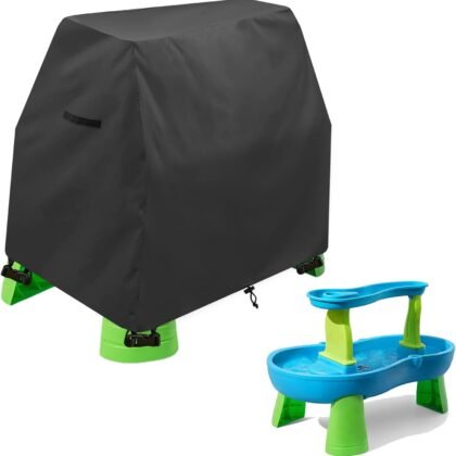 Kids Water Table Cover Fit Rain Showers Splash Pond Water Table,Waterproof Dust Proof Anti-UV Outdoor Toys Cover-Cover only
