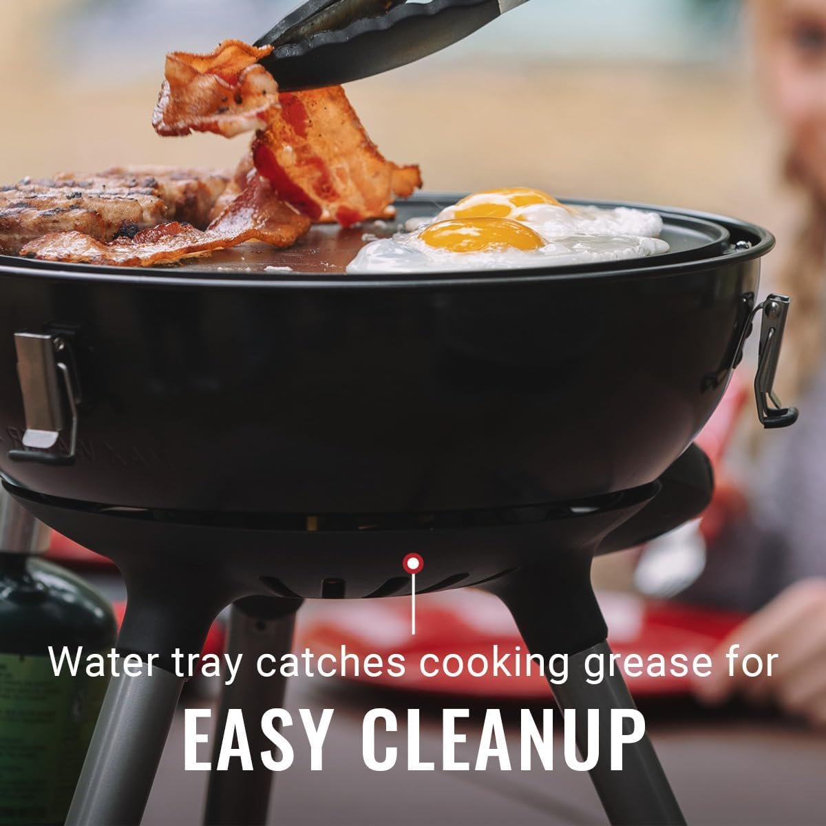 Coleman 4-in-1 Portable Propane Grill with 4 Cooking Attachments, Grill/Stove/Griddle/Wok with 7000 BTUs of Power for Grilling, Tailgating, Camping, BBQ, & More - Image 5