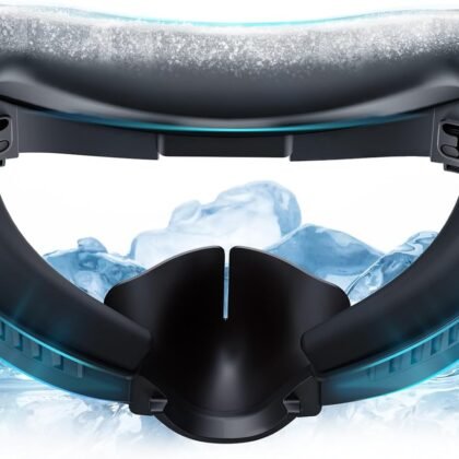 DESTEK Cooling Face Pad Facial Interface for Meta Quest 3, NOT Compatible with Meta Quest 3S,Includes Two Replacement Ice Silk & Cool Ice Gel Face Cushions
