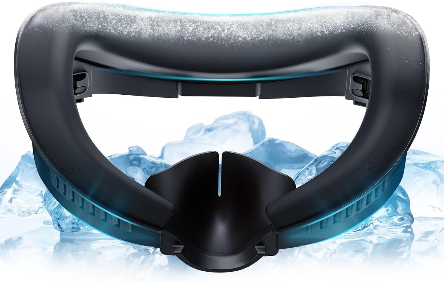 DESTEK Cooling Face Pad Facial Interface for Meta Quest 3, NOT Compatible with Meta Quest 3S,Includes Two Replacement Ice Silk & Cool Ice Gel Face Cushions