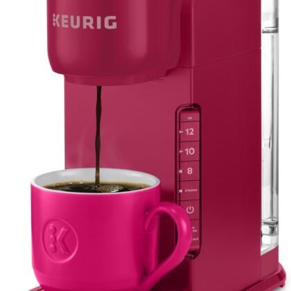 Keurig K-Express Single Serve Coffee Maker – Strong Brew Option, 42oz Reservoir, Sleek Design for Holiday Hosting & Gifting, Holiday Berry