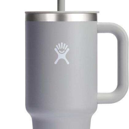 Hydro Flask 32 Oz Travel Tumbler with Handle, Lid and Straw - Insulated Stainless Steel in 32 Oz Birch