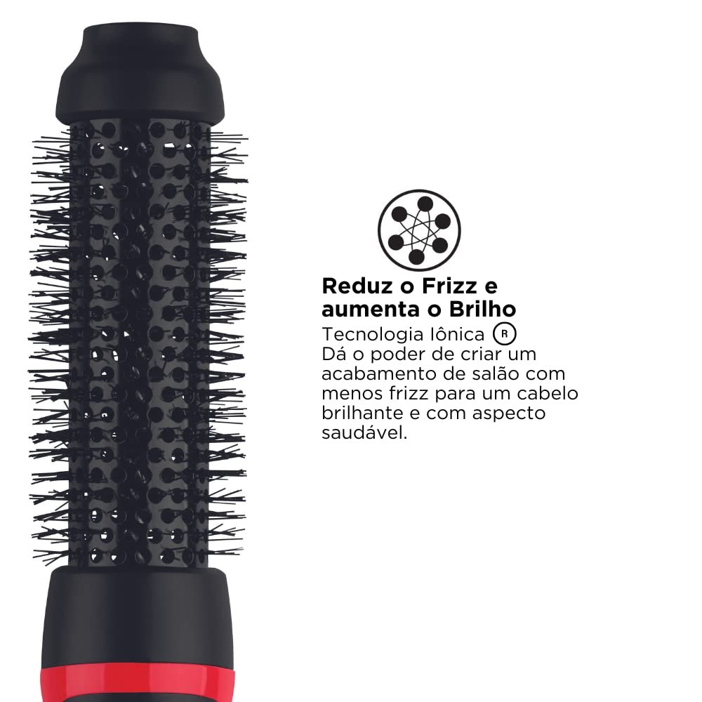 REVLON One-Step Root Booster Round Blow Dryer Brush and Hair Styler - Revive Styles, Boost Roots, and Add Volume to hair with this Hot Air Brush, 1 ½ inch Barrel (Black) - Image 6