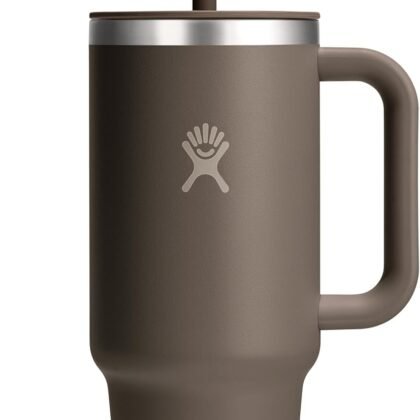Hydro Flask Travel Tumbler with Handle, Lid and Straw - Insulated Stainless Steel in 40 OzSandpiper
