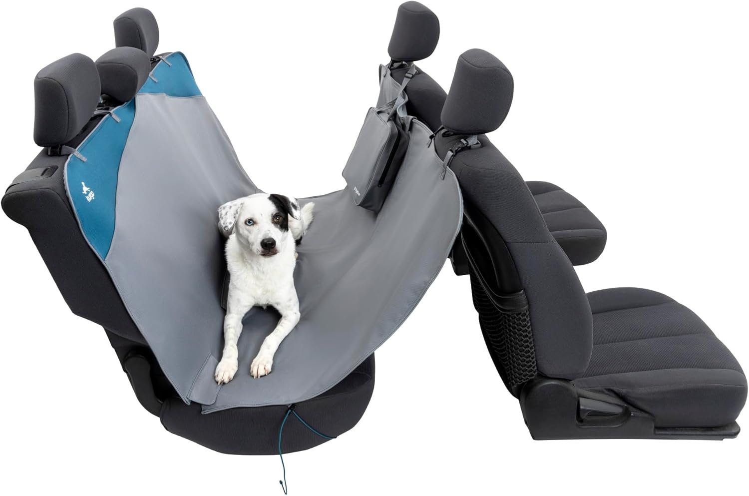 Kurgo Rover Dog Hammock Car Seat Cover for Pets, Pet Seat Cover, Car Hammocks for Dogs, Water-Resistant, 55" Wide for Cars and SUVs, Gray - Image 2