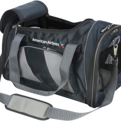 Sherpa American Airlines Travel Pet Carrier, Airline Approved & Guaranteed On Board - Charcoal Gray, Medium