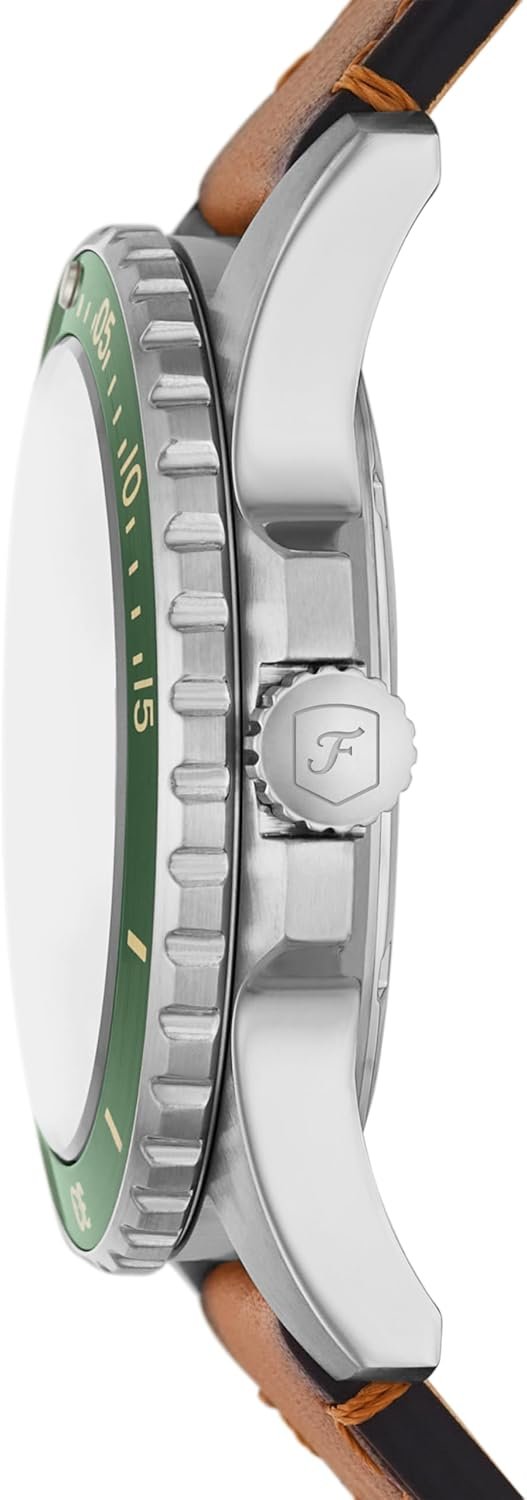 Fossil Men's Fossil Blue Quartz Stainless Steel Three-Hand Watch - Image 3