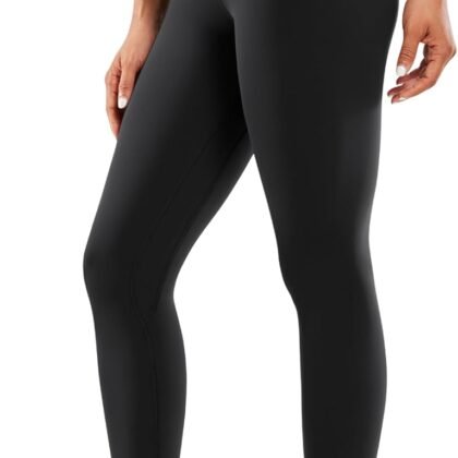 CRZ YOGA Naked Feeling Workout Leggings 25'' - High Waist Yoga Training Tight Womens Pants