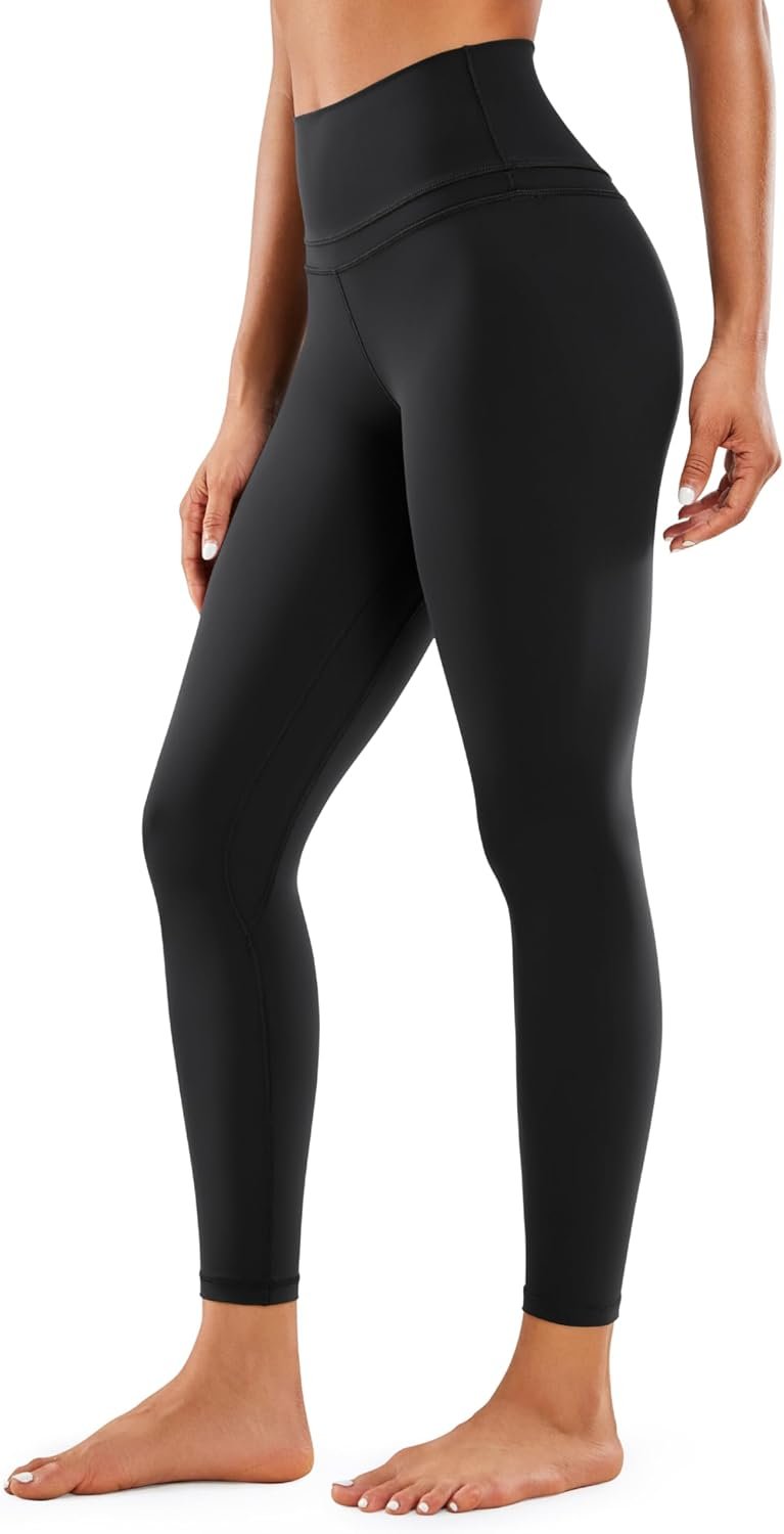 CRZ YOGA Naked Feeling Workout Leggings 25'' - High Waist Yoga Training Tight Womens Pants