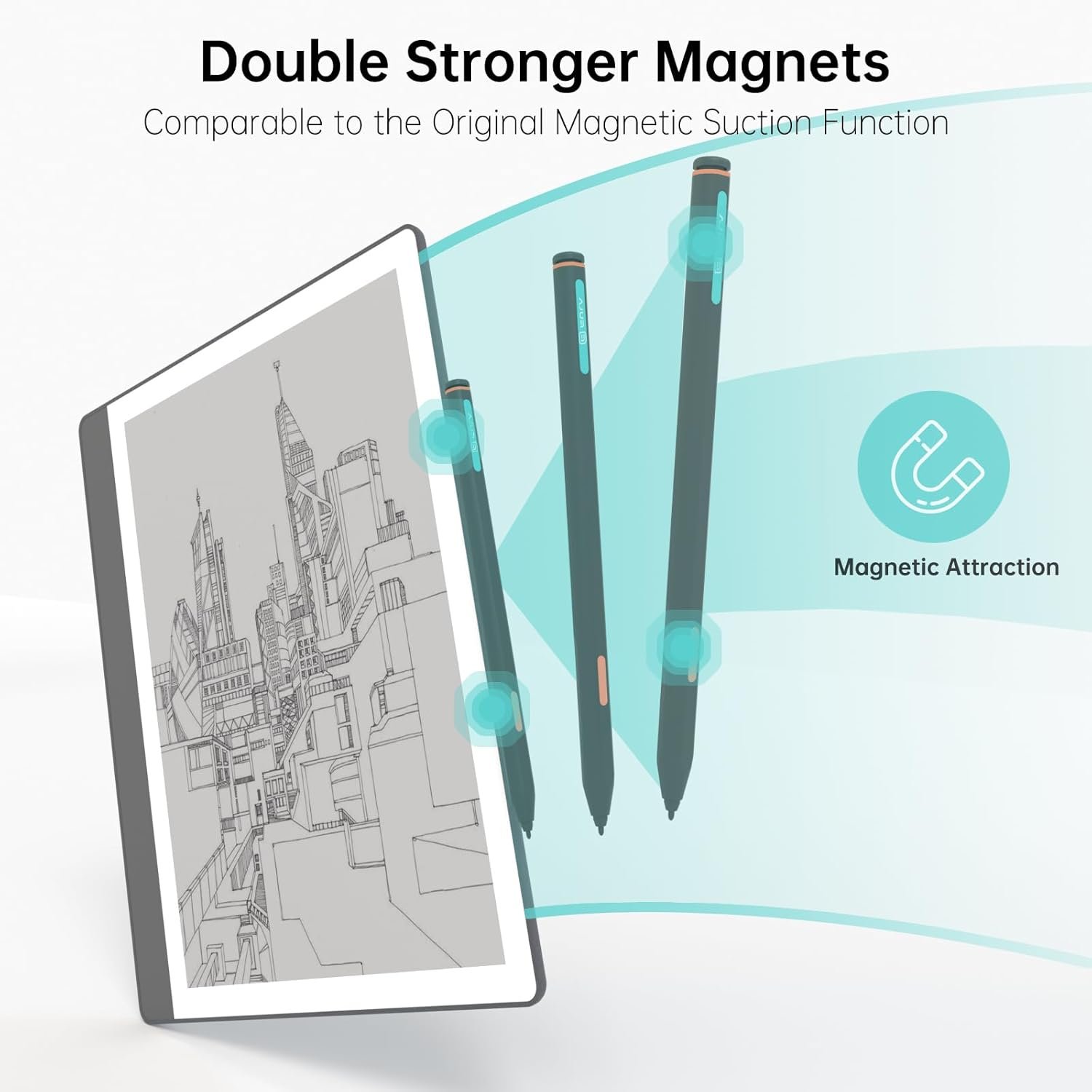 Replacement for Kindle Scribe Pen,Remarkable 2 Pen,Supports 4096 Levels of Pressure Sensitivity,Kindle Scribe Stylus with Eraser,Writing and Drawing - Image 4