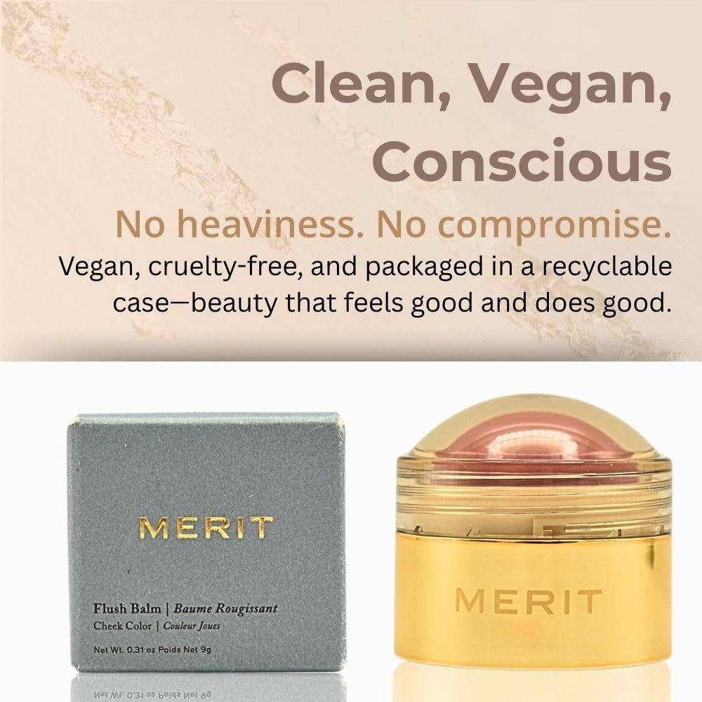 MERIT Flush Balm Cream Blush – Archival Cool Mauve | Hydrating Radiant Cheek & Lip Tint Stick with Vitamin E | Lightweight, Buildable, Vegan & Cruelty-Free Blush - Image 6