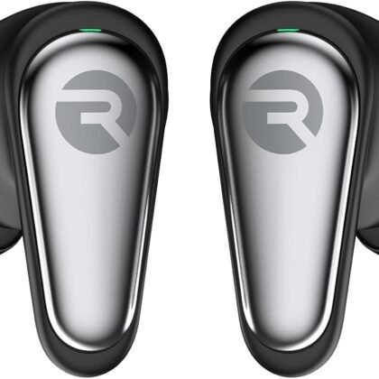 Raycon Pro Earbuds Wireless Bluetooth with Hybrid Active Noise Cancellation, Awareness Mode, 40-Hour Battery, 6 Microphones, IPX5 Water Resistance, Comfortable Ergonomic Fit, Bluetooth 5.3 (Black)