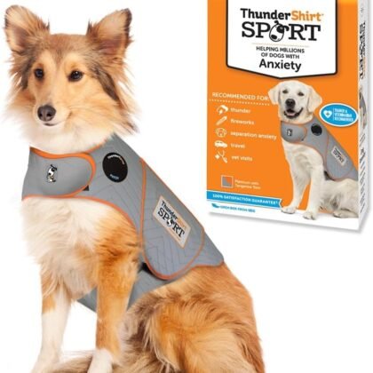 ThunderShirt for Dogs, Large, Platinum Sport - Dog Anxiety Relief Calming Vest