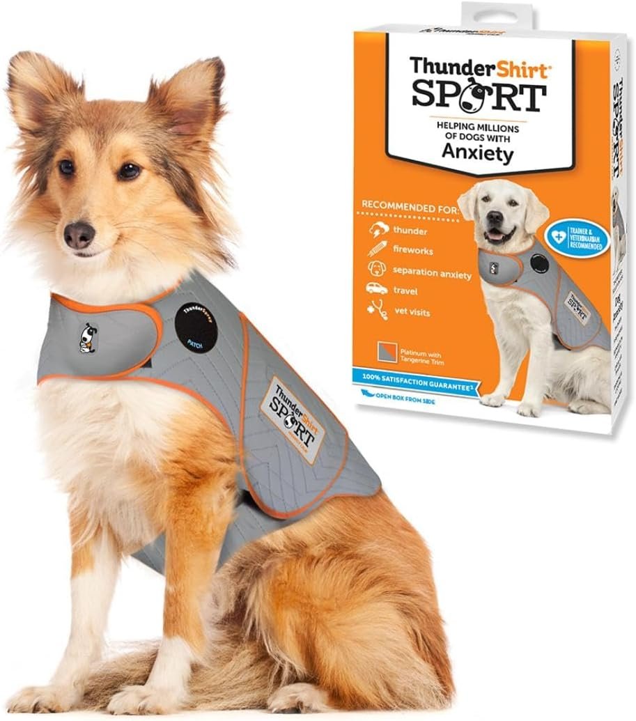 ThunderShirt for Dogs, Large, Platinum Sport - Dog Anxiety Relief Calming Vest