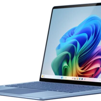 Microsoft Surface Laptop (2024), Windows 11 Copilot+ PC, 13.8" Touchscreen Display, Snapdragon X Elite (12 core), 16GB RAM, 256GB SSD Storage, Sapphire