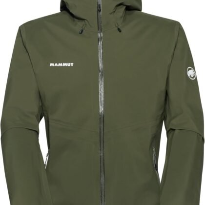 Mammut Outdoor Hardshell Hooded Mens Jacket, Waterproof, Lightweight, Breathable Hiking and Trail Running Jacket