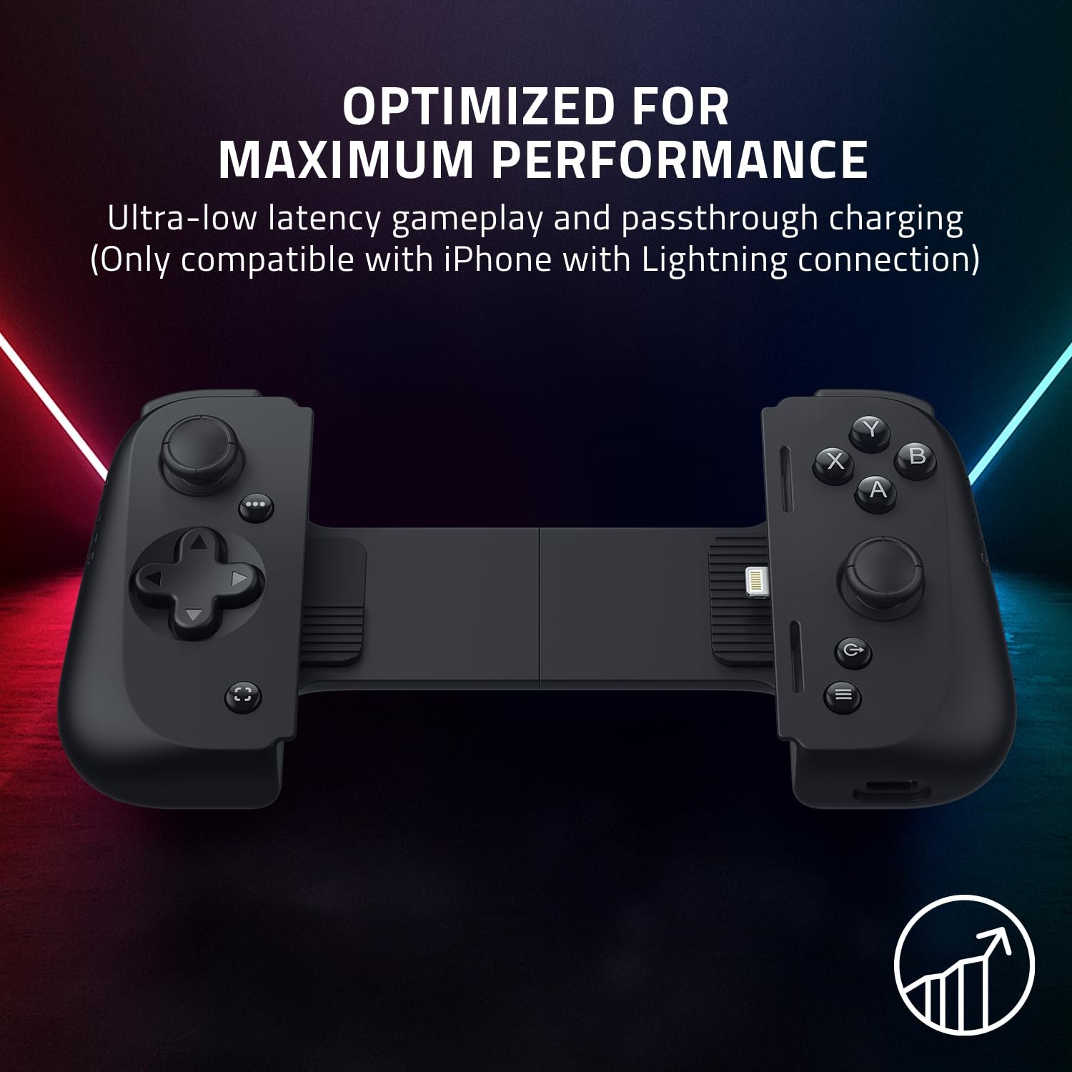 Razer Kishi V2 Mobile Gaming Controller for iPhone (Lightning): Console Quality Controls - Universal Fit w/ Extendable Bridge - Stream PC, Xbox, PlayStation Games - Customizable Triggers - Ergonomic - Image 5