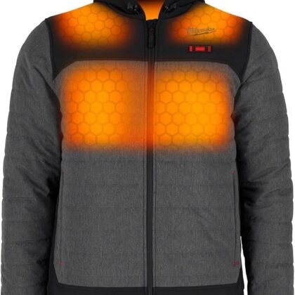 Milwaukee M12 12V Mens Heated Axis Hooded Jacket with Battery