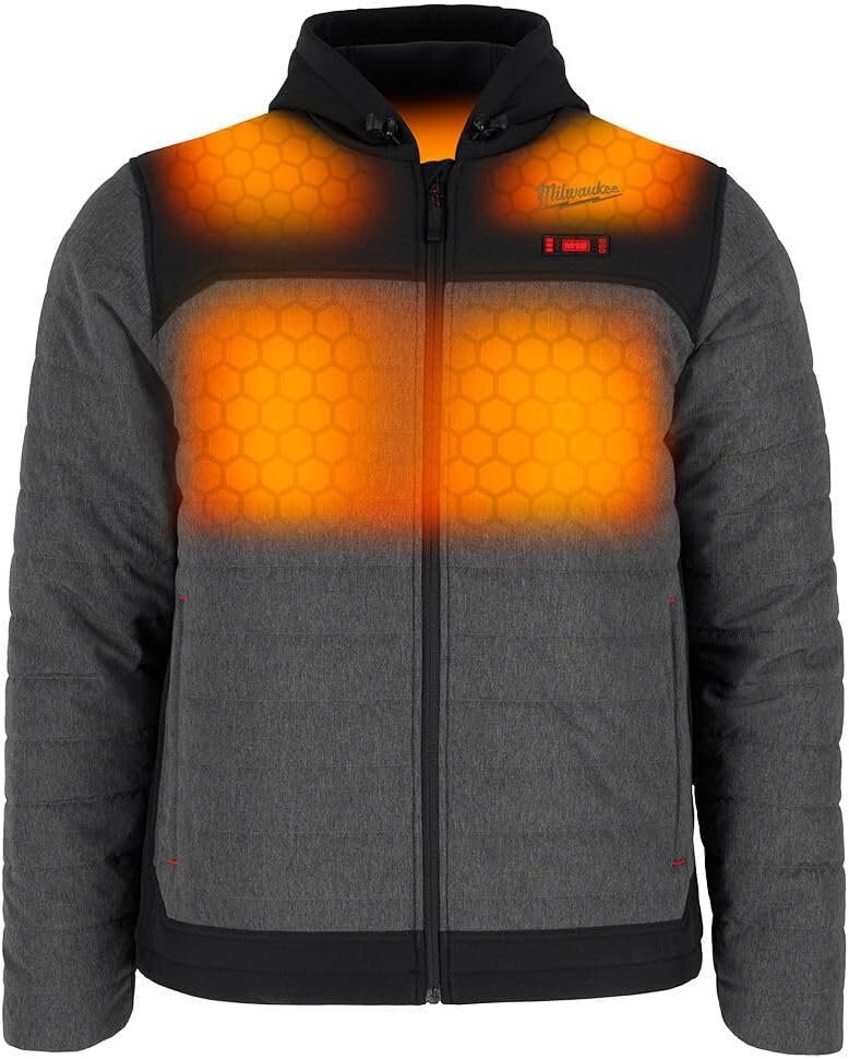 Milwaukee M12 12V Mens Heated Axis Hooded Jacket with Battery