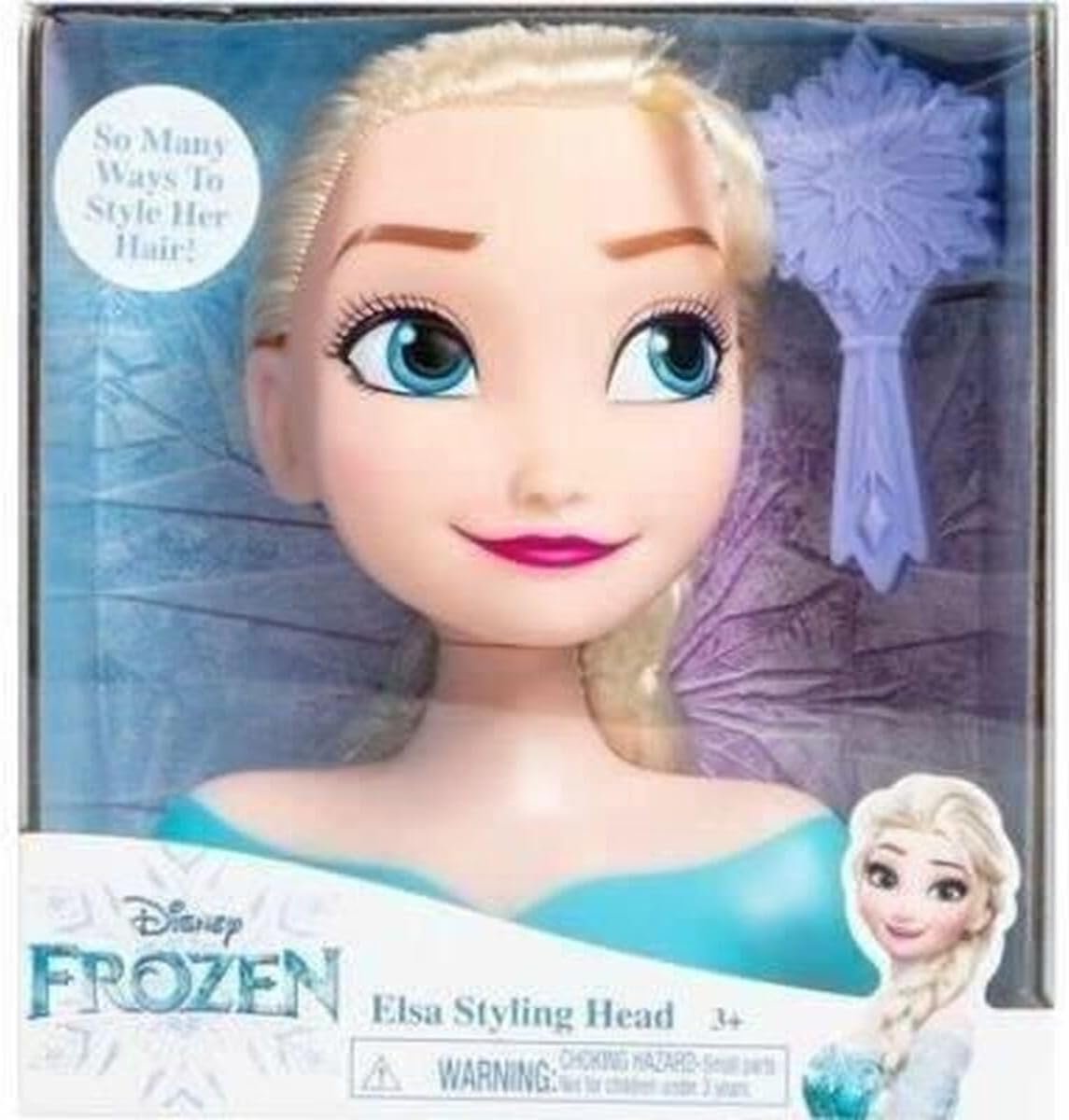 Frozen Disney Elsa Styling Mini Head 7 Inches - Image 3