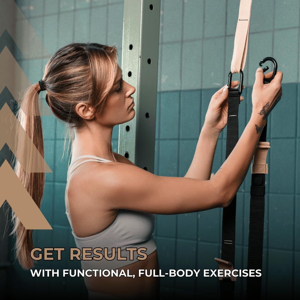 THYSOL® Resistance Trainer Pro Xtreme Straps Army | Sling Trainer Set with Adjustable Door Anchor | Fitness Home Workouts - Suitable for Travelling & for Training Indoor & Outdoor - Image 5