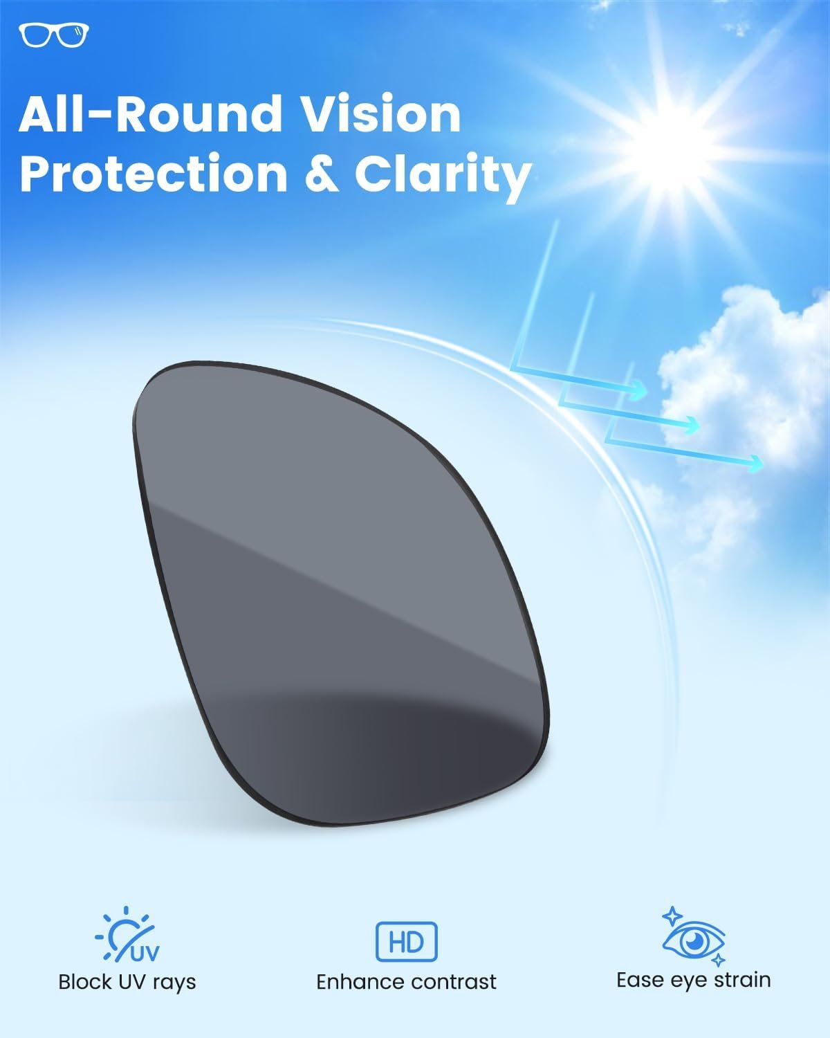 Replacement Polarized Lenses for Ray-Ban Meta Wayfarer RW4008 & Gen 2 RW4012 Large (53-22), Smart Glasses Lenses Men Women - Image 4