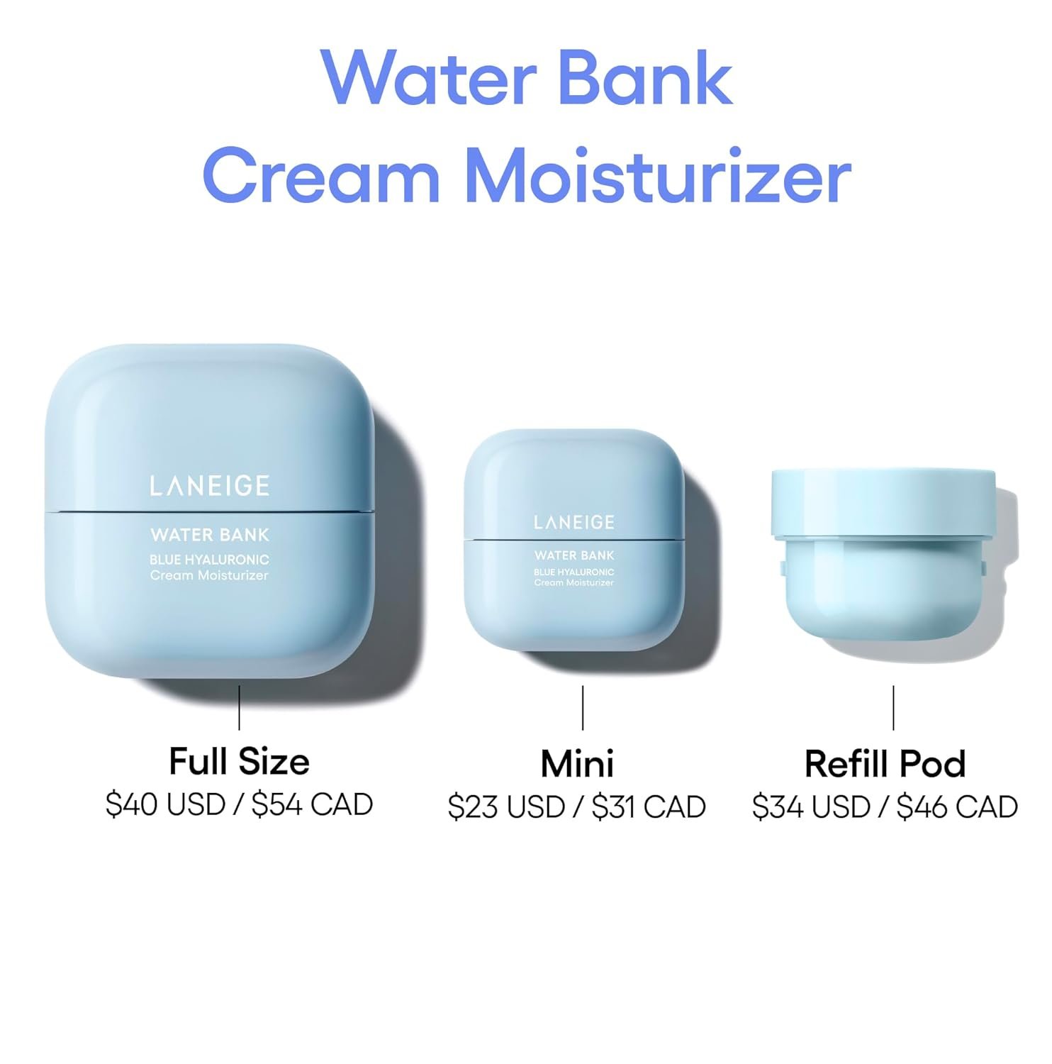 LANEIGE Water Bank Blue Hyaluronic Cream Moisturizer: Hydrating Korean Face Cream with Squalane & Ceramide for Skin Barrier Support, Dermatologist-Tested - Image 10