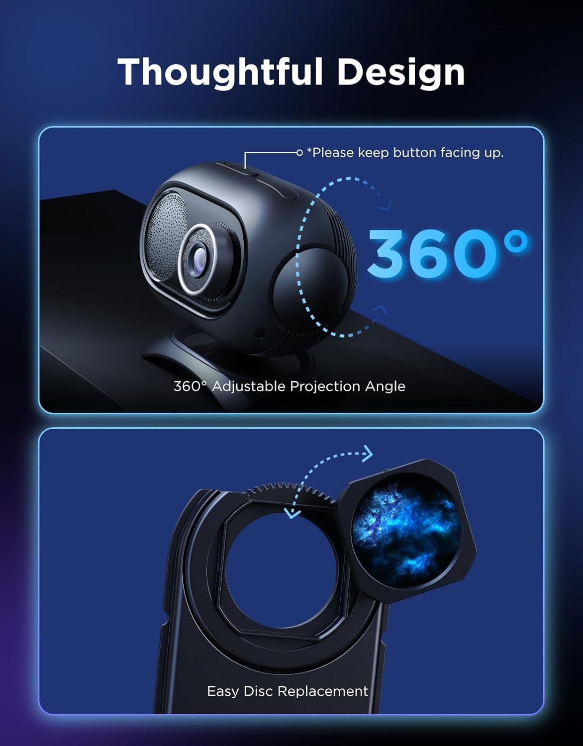 Govee Galaxy Light Star Projector 2 Pro, 4 Megapixel HD Lens, Planetarium Projector work with Matter, Night Light Projector with 20+ Preset Scenes, Star LED Lights Projector, Room Decor, Gift for Kids - Image 8